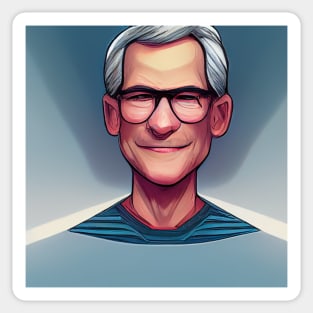 Tim Cook | Comics Style Sticker